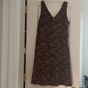 Brown sleeveless dress